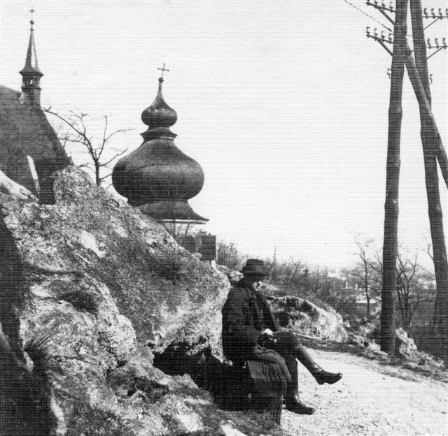 1920, 14a, Anton Wildgans der Othmarkirche in Mödling