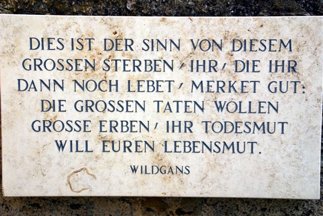 Riegersburg, Gedenktafel für Anton Wildgans